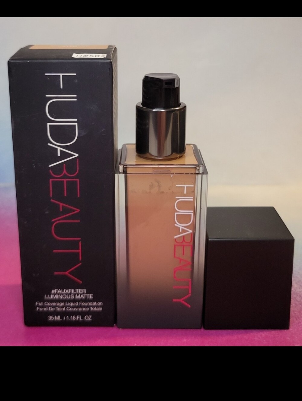 Huda Beauty Faux Filter Luminous Matte Foundation Shortcake